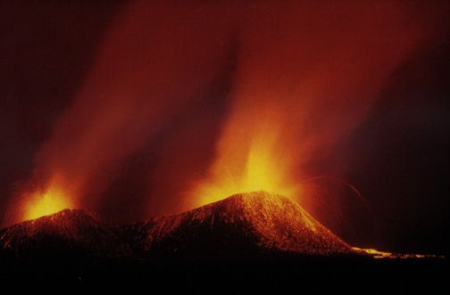 Eruption des Cerro Azul